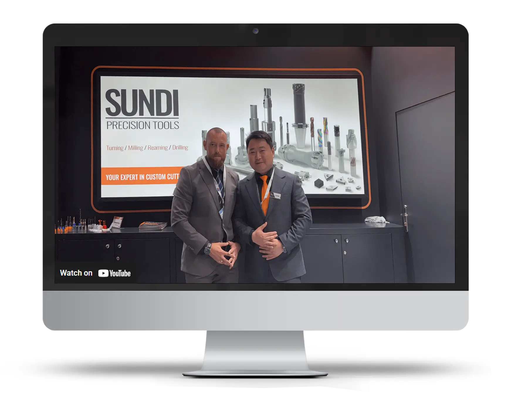 Sundi customer visit displayed on a desktop monitor