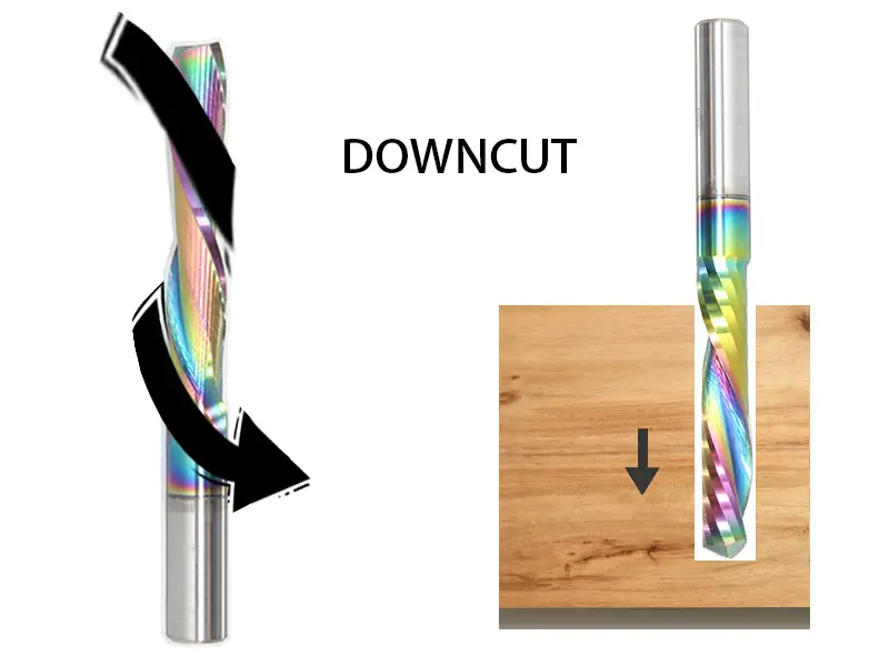 downcut router bits
