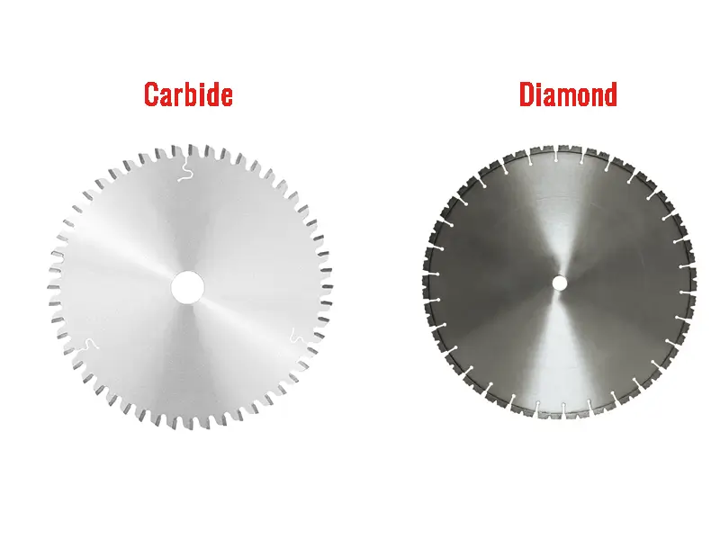 Carbide vs Diamond Saw Blades