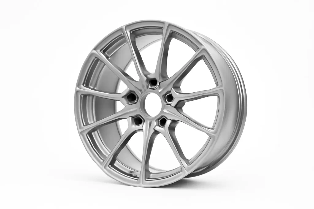 Aluminum alloy wheels processed with PCD inserts