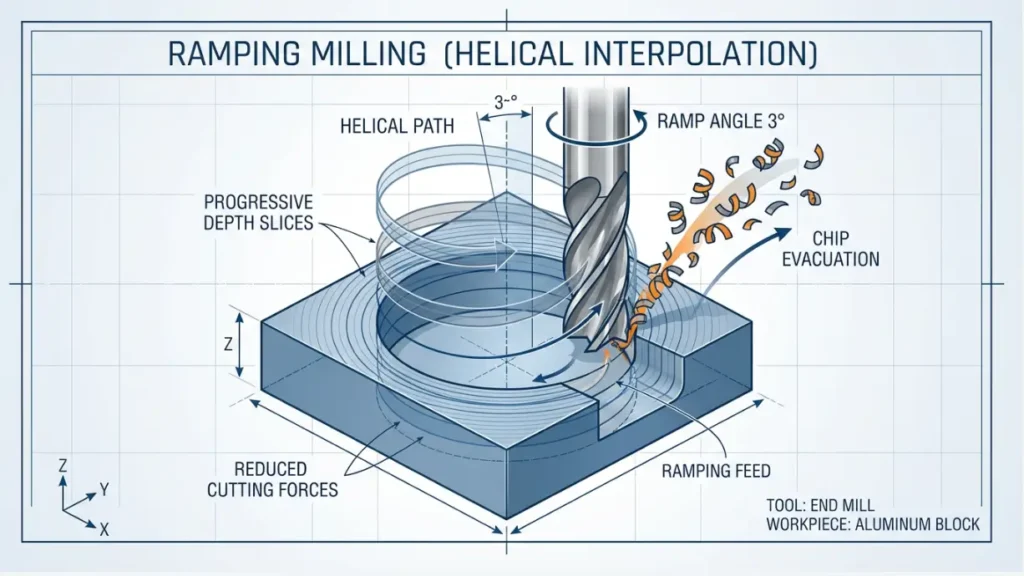 Helical Ramping 、Circular Interpolation