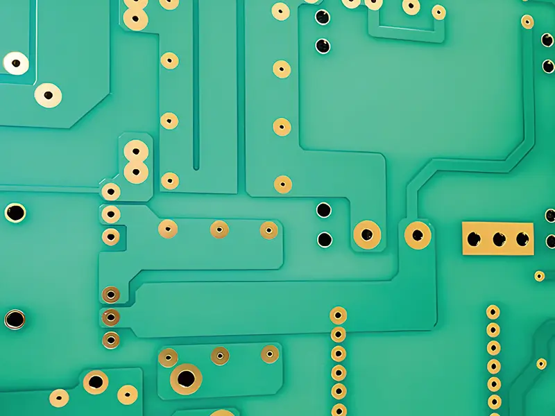 Holes on a PCB circuit board