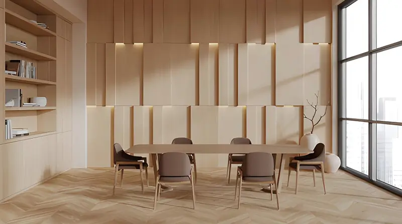 MDF-applied dining room