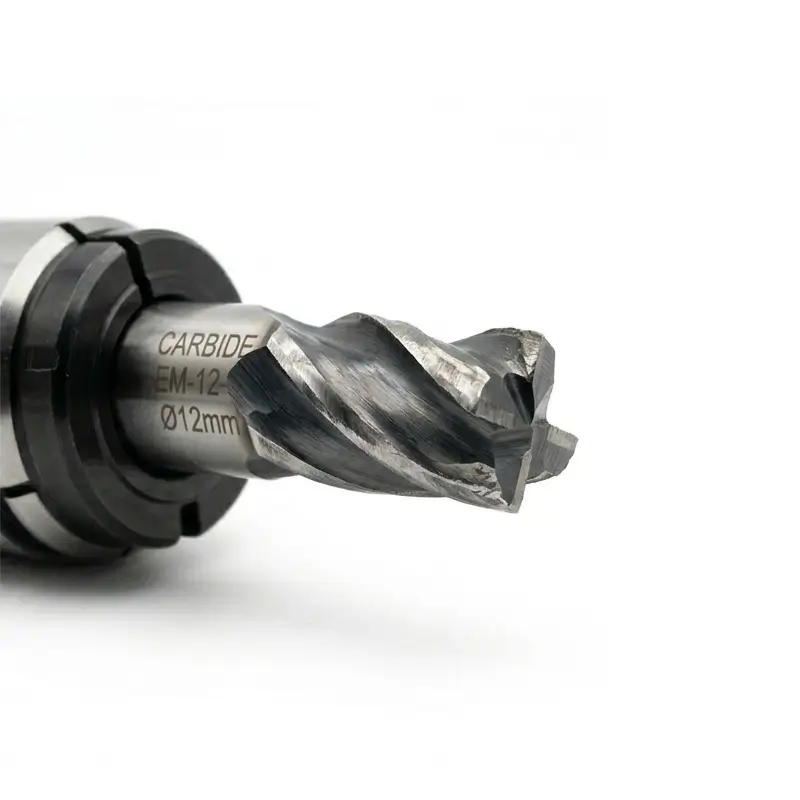 Worn tungsten carbide milling cutter