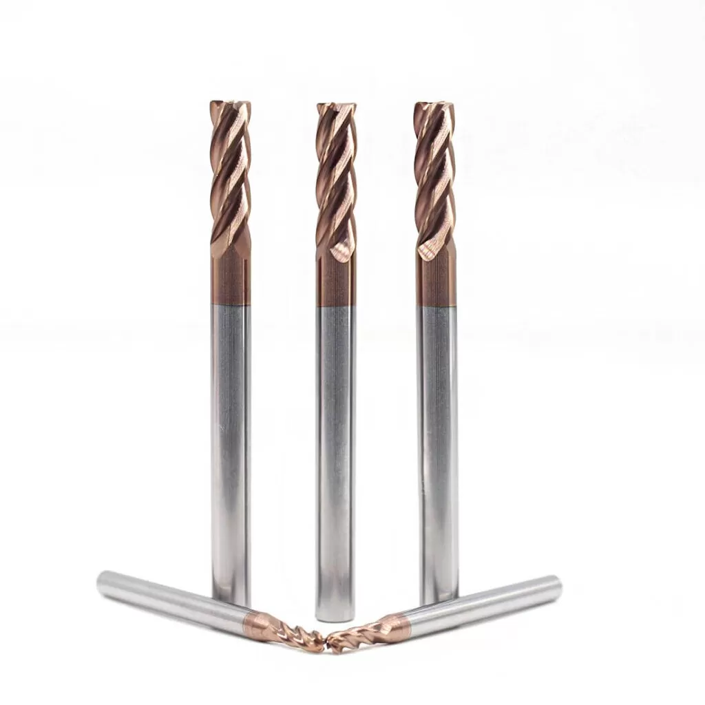 Fraise en carbure monobloc à rayon d’angle (bull nose)